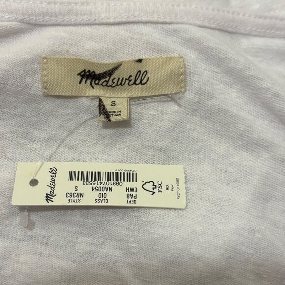 Madewell Womens Knotted Strap Set Of Two Tank Tops White and Lilac Size S - Picture 5 of 7